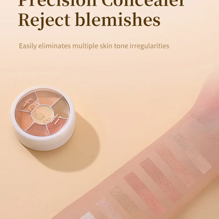 Multifunction Concealer Palette Matte Contour Concealer With Brush Covering For Dark Circles Concealer Cream Makeup Cosmetics