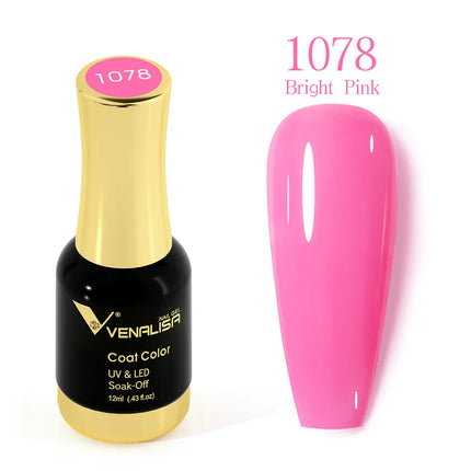 VENALISA 12ml Fabulous Pink Nails Crystal Lacquer CANNI Nail Art Glitter Pearl Diamonds Soak off Platinum UV LED Gel Nail Polish