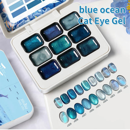 9 Colors Patting Glue Smudge Canned High Saturation Popular Semi-Solid Nail Polish Glue Nail Salon Special