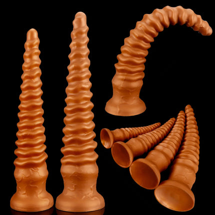 23 In Large Long Spiral Anal Plug Thrusting Butt Plug Training Anal Dilator Prostate Massager Adult Sex Toys For Women Men Gay