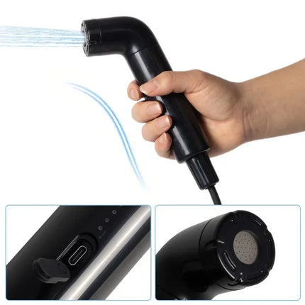 Portable Electric Cleaning Toilet 5L Water Hose/Tank for Travel & Camping Latest Personal Hygiene Shower System