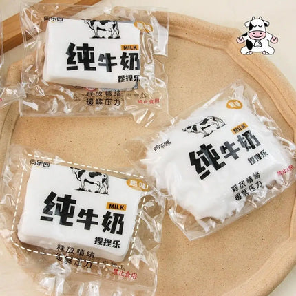 Milk Toy Squishy Fidget Toy Stress-Relief Slow Rebound Stress Relief Toy Gift Reusable Sensory Stress Reliever For Anxiety
