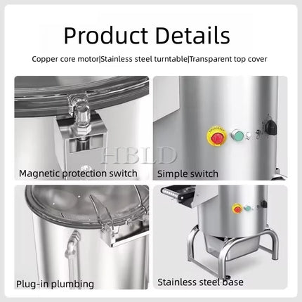 Electric Commercial Stainless Steel Potato Cleaning Machine Fully Automatic Carrot Peeler for Kitchen Use