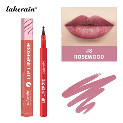 Lakerain Lip Liner Pencil Ballpoint Felt Tip Transfer-proof Lip Liner Stain Smudge-proof Waterproof Lip Liners Natural Makeup