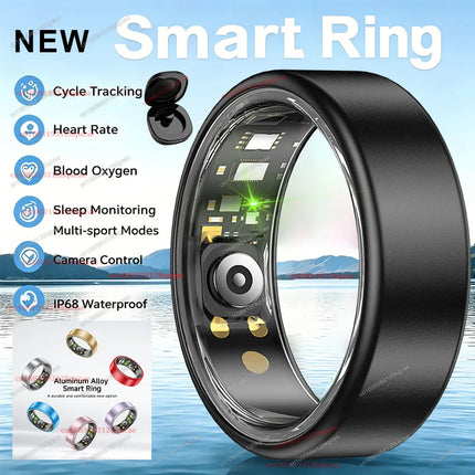 Colorful Smart Ring Women Men Blood Pressure Heart Rate Monitoring IP68 Waterproof 100+Sport Mode Super Light Smartring 2026 New