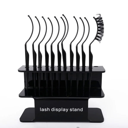Yiernu customized Lash Tester Stick Fancy Eyelash Display Stand with 12 Eye Lash Test Sticks Holes Eyelash Displaying Testers