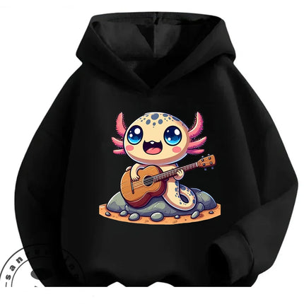 Kawaii Casual Toothless Hoodie 3-14Y Boys Girls Autumn Winter Cute Fashion Street Cartoon Outdoor Children