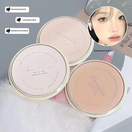 Soft Focus Makeup Natural Brightening Oil Control Concealer Waterproof Sweat Proof Longlasting Setting Powder Facial Cosmetics