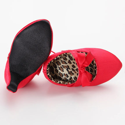 Princess Style Newborn Baby Girl Cute Shoes Solid Color Bow High Heels First Step Toddler Walk Party Dress Footwear