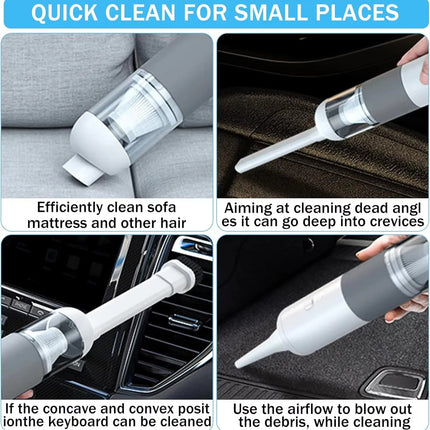 Handheld Vacuum Portable Auto Vacuum Cleaner Mini Wireless Car Vacuum Cleaner Dust Buster Rechargeable for Car Home Office