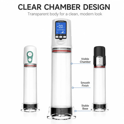 Automatic Penis Pump Suction Vacuum Male Masturbation Penis Extender Dick Erection Enhancement Trainer Adult Sex Toys