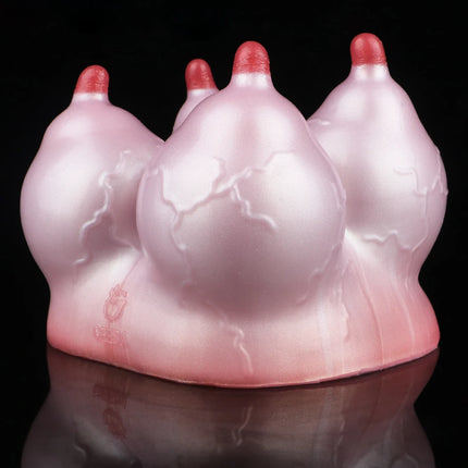 YOCY Liquid Silicone 2/4 Breasts Masturbator For Men Four Hole Squirting Pocket Pussy Stroker Adult Sex Toys for Man Fetish 18+