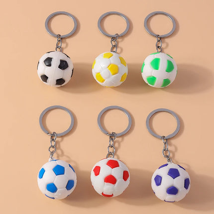 Fashion Mini 3D Soccer Football Keychain Sport Ball Key Ring for Men Women Car Key Holder Handbag Pendant  Jewelry Gift