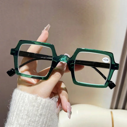 Anti-blue Light Women Men's Reading Glasses Trendy Oversized Frame Computer Far Sight Eyeglasses Finished Prescription Eyewear