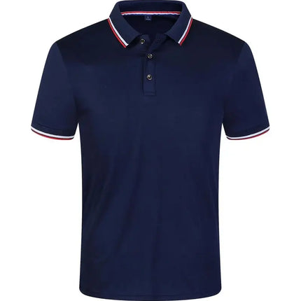 Cross Border Short Sleeved Polo From Europe Popular Summer Casual Lapel Large Size High-Quality Business Office Uniforms