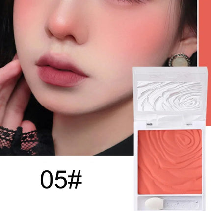 Pink Blush Palette Cream Concealer Foundation Cream Waterproof Long-lasting Facial Rouge Natural Peach Blush Makeup New Product