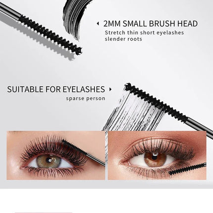 Black Sunflower Mascara 3D Ultra-Fine Eyelash Lengthening,Brown Waterproof Long-Lasting,Must-Have Cosmetic For Korean Beginners