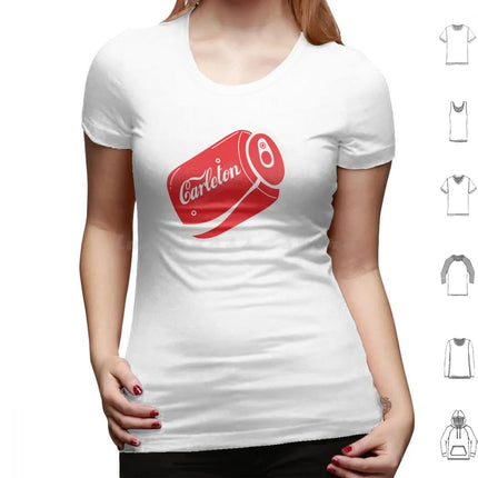 Carleton Coke Can T Shirt Big Size 100% Cotton Coke Carleton Carleton University