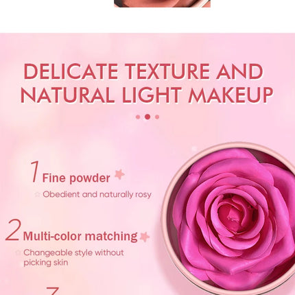 Single Color Matte Petal Blush Palette Highgloss Contouring Cream Contour Makeup Rouge for Women Beauty Cosmetics Makeup Palette