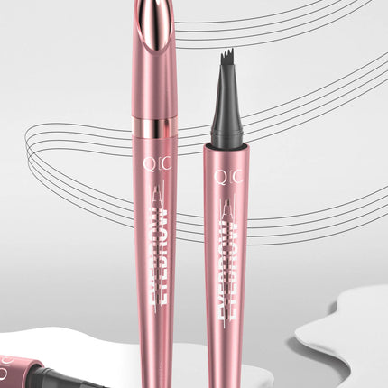 3D Dye Eyebrow Pencil Hairling Anti-smudge Waterproof Long Lasting Black Brown Large Brush Natural Wild Eyebrow Enhancers Cream