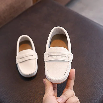 Children Moccasin Shoes Boys Flats Loafers Non-slip Tassels Cute Kids Casual Leather Shoes Soft Slip-on Pleated Solid Color 2025