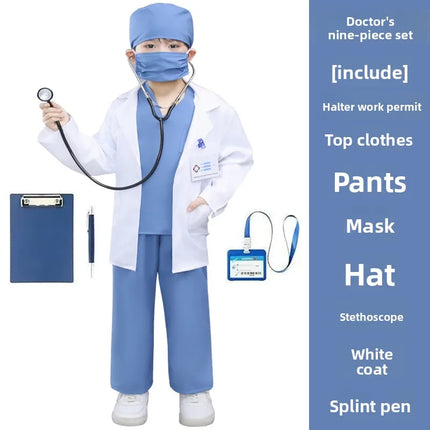 Children's Doctors Nurses Costume Sets Role-playing with Pretend Costumes Preschool Education School Performances