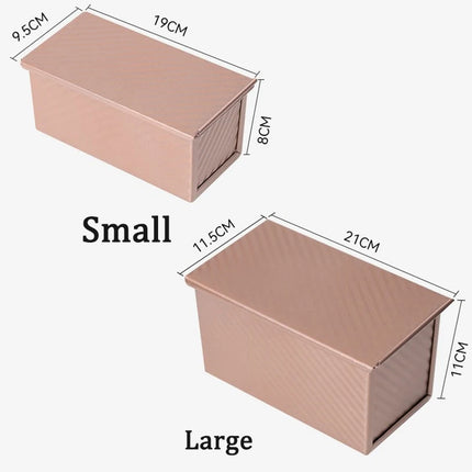 Rectangle Loaf Pan Baking Toast Pullman Box Tray Cake Tin Pans Molds Mold Lid Plates Making Non French Tool Metal Nonstick Mould
