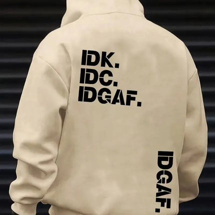 The new men's hoodie for Spring and Autumn 2025 is comfortable soft casual and fashionable with letter prints
