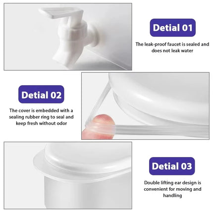Effortless And Convenient 3.5 L Water Drink Dispenser Juice Container With Tap Large Capacity Cold Water Pitcher Drink Dispenser