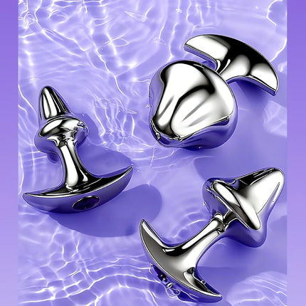 New Mushroom Anal Plug 33/48/58mm Metal Butt Plug Sphincter Training Anal Dilator Prostate Massager Sex Toys