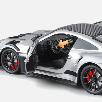 1:24 911 GT3 RS 992 Alloy Track Racing Car Model Diecasts Metal Performance Sports Car Vehicles Model High Simulation Collection