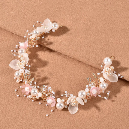 Chinese Hair Pins and Side Clips Flower Hairpins Retro Headband for Women Girls Fairy Rhinestones Hanfu Dress Hair Accessories