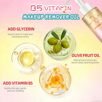 Powerful Makeup Remover Oil, Moisturizing Without Harming The Skin, Gentle and Refreshing Without Causing Dryness