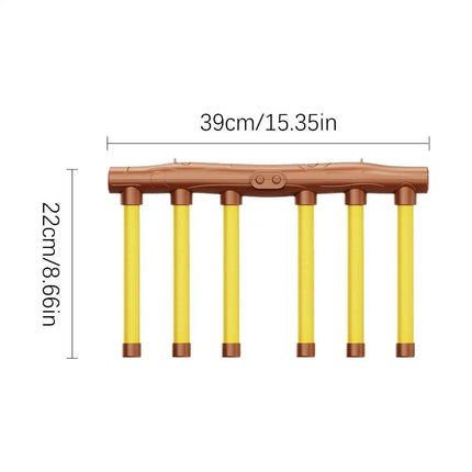 Quick Reaction Challenge Falling Sticks Game Exercise Prop Parent-Child Catching Sticks Sensory Toy Adjustable Falling