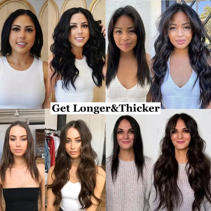 Tape in Hair Extensions Brazilian Hair 100% Remy Human Hair Extensions 20 Pcs for Women Skin Weft Adhesive Glue On For Salon