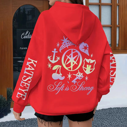 New Kpop Vintage Katseye Grunge Graphic Hoodies Women Men Pop Music Band Hoody Katseye Fashion HipHop Sweatshirt Harajuku Unisex