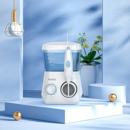 600ml Professional Oral Water Flosser 10-Pressure Electric Oral Irrigator 7 Tips Braces Clean 600 ml Dental Jet Home Travel