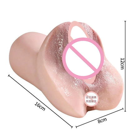 16.5CM Male Masturbator Real Vagina Anal Sex Toys Realistic vulva Pocket Pussy Sex Toys for Men Adult 18 Products
