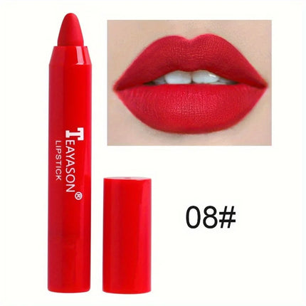 12 Colors Matte Lipstick, Pigmented Moisturizing Lip Gloss, Easy-to-apply Lip Gloss, Matte Rotating Lipstick Pen