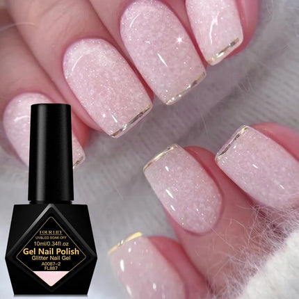 10ml Snowflakes Nail Salon Supplies Gel DIY Manicure UV LED Curing Long Lasting Saok Off Varnish for Women Girl Nail Decorations