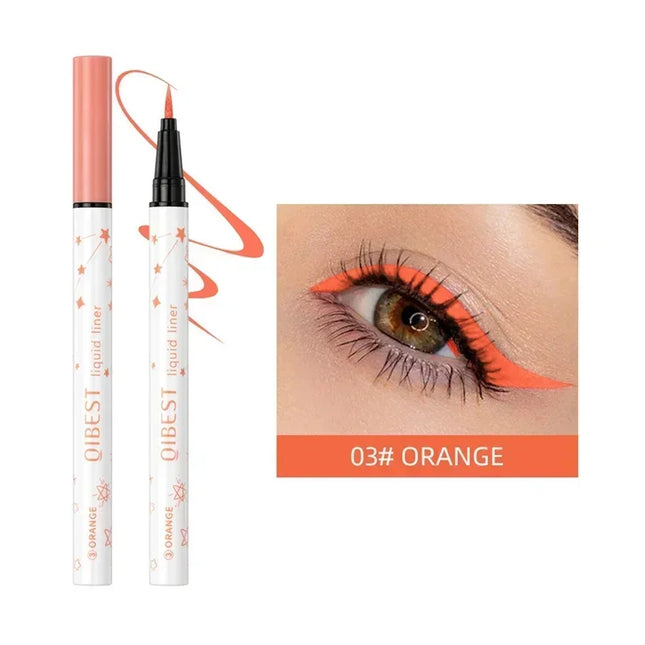 1Pc Quickily Drying Colorful Eyeliners Pencil Eyes Cosmetics Matte Liquid Eyeliners Waterproof Lasting White Sweatproof  Make Up