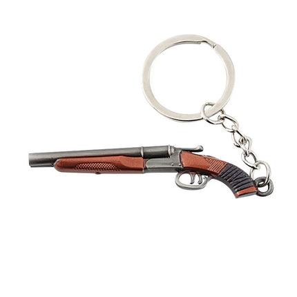 Hot Game Keychain Jewelry Weapon Mini Gun Model Metal Pendant Key Chain Fashion Chaveiro Bag Car Key Holders Gift For Kids Men