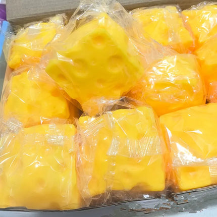 Cheese Squeeze Toy Extra Large Size Cheese Squishy Fidget Toys Slow Rebound Shapeable Venting Ball for Adults Gifts