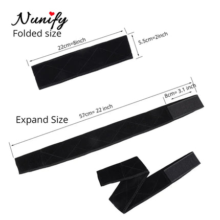 Nunify Non-slip Soft Velvet Women  Wig Grips Headband Women Velvet Wig Accessories Grip Scarf Headband Adjustable