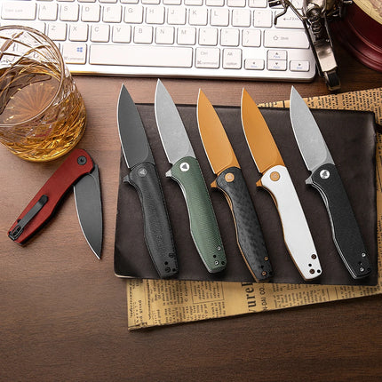 TRIVISA Pocket  Hummingbird  Knife  with Clip High Quality  14C28N Blade Micarta G10 Handle Hunting Camping Outdoor Survival EDC