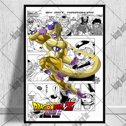 Japanese Anime Dragon Ball Poster Movie HD Canvas Print Goku Vegeta Frieza Painting Art Wall Picture Home Decor Background Gifts