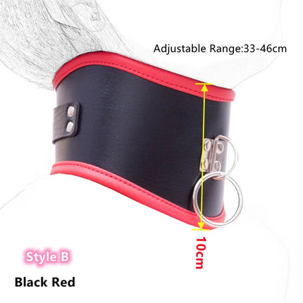 Exotic Accessories of Slave Role Play Leather Restraints Fetish Collar for Adults Sex Games Bdsm Bondage Traction Flirting