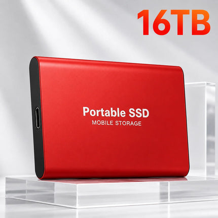 Portable Solid State Drive 2TB External SSD USB-C Hard Drive Compatible with PC Mac Windows