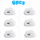 6pcs white