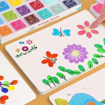 16/32pcs DIY Finger Painting Drawing Toys for Kid Creative Coloring Graffiti Doodle Montessori Educational Toy Kindergarten Gift